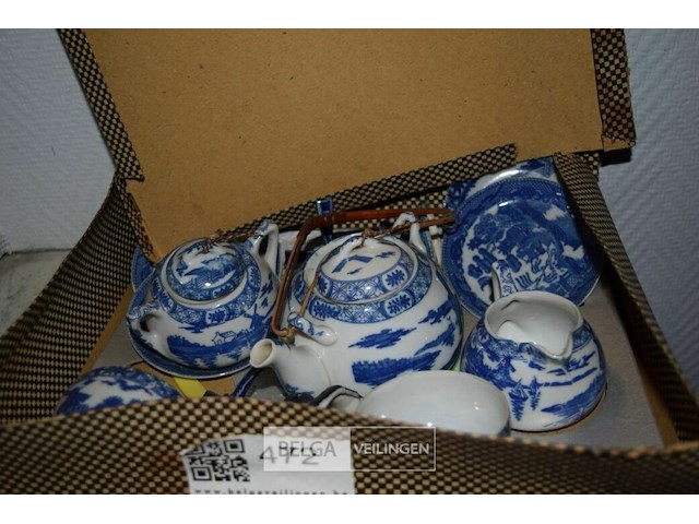 Delftsblauw theeservice - afbeelding 1 van  4