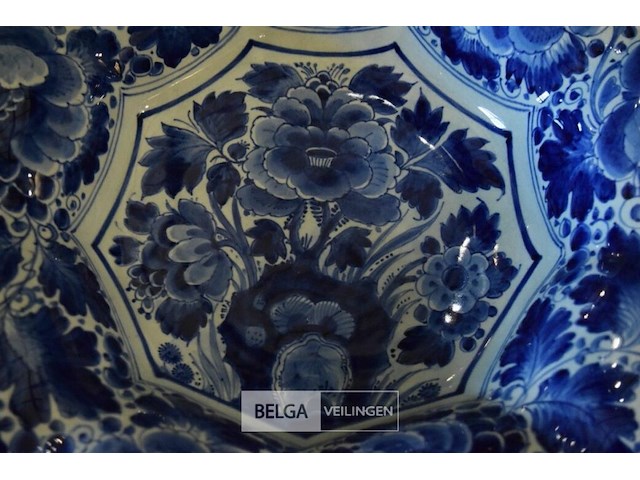 Delftsblauwe plooischotel - afbeelding 2 van  3