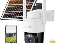 Delgeo 4g aov outdoor ai-camera op zonne-energie - afbeelding 1 van  5