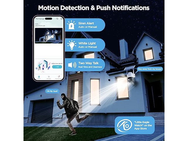 Delgeo 4g aov outdoor ai-camera op zonne-energie - afbeelding 4 van  5
