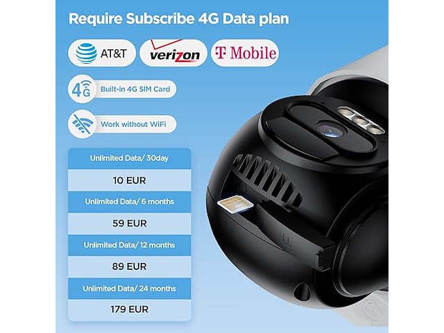 Delgeo 4g aov outdoor ai-camera op zonne-energie - afbeelding 2 van  5