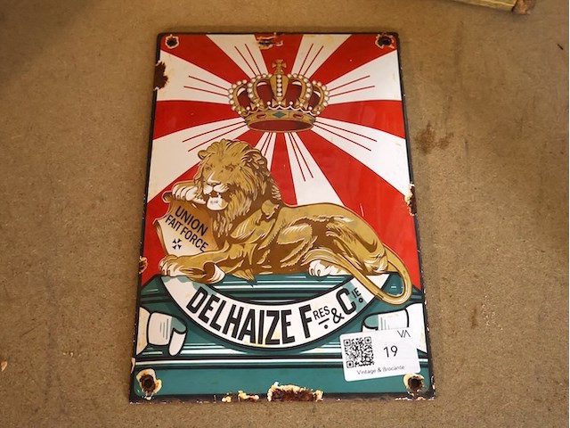 Delhaize emaille - afbeelding 1 van  3