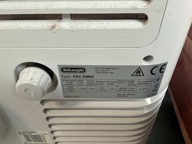Delonghi pacem82 mobiele airco - afbeelding 5 van  7