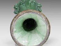 Delphin massier (1836-1907), a jardinière on stand decorated with thistles, total h: 145 cm - afbeelding 7 van  9