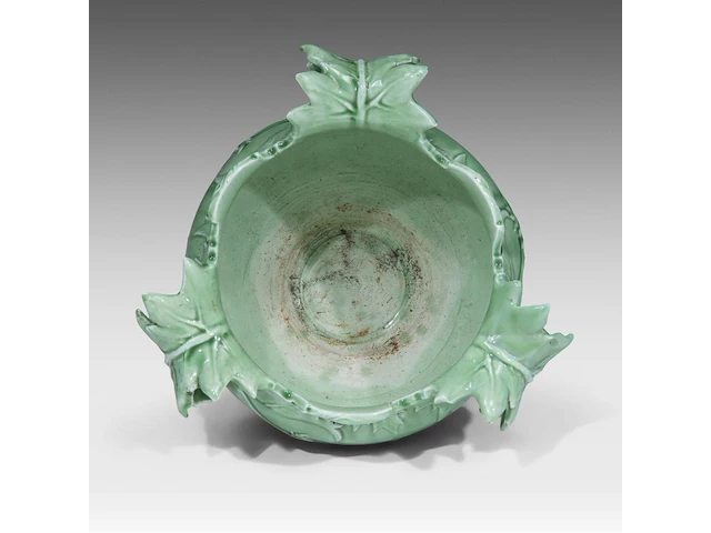 Delphin massier (1836-1907), a jardinière on stand decorated with thistles, total h: 145 cm - afbeelding 8 van  9