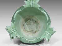 Delphin massier (1836-1907), a jardinière on stand decorated with thistles, total h: 145 cm - afbeelding 8 van  9