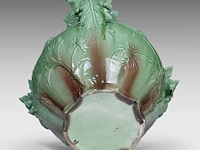 Delphin massier (1836-1907), a jardinière on stand decorated with thistles, total h: 145 cm - afbeelding 9 van  9