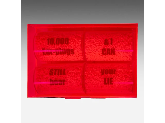 Delphine de saxe-cobourg (1968), '10.000 ear-plugs and i can still hear your lie', 2007 41 x 100 x 66 cm. (16.14 x 39.36 x 25.98 in.) - afbeelding 3 van  9