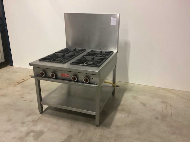 Delrue 4pits gas fornuis - afbeelding 5 van  7