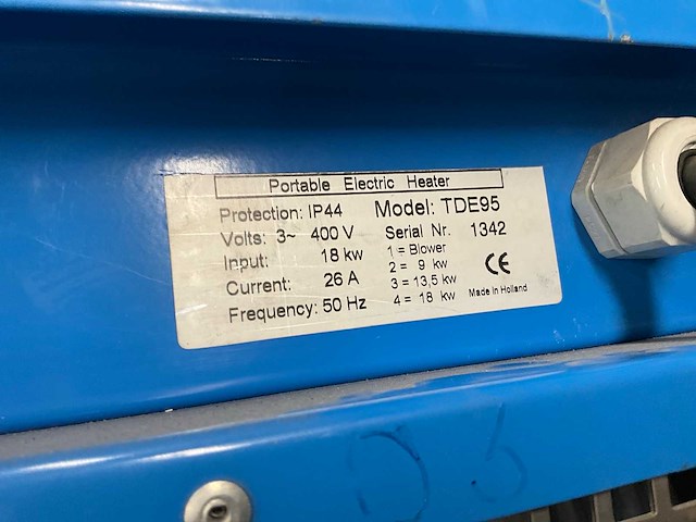 Delta temp tde95 heater electrisch - afbeelding 5 van  5