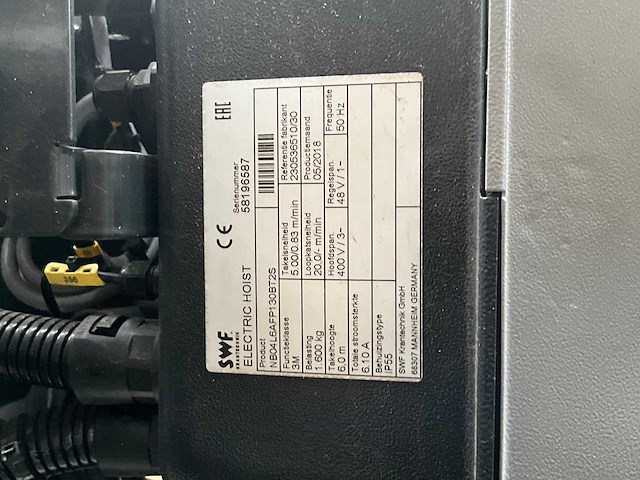 Demag - 2018 - hg mono 2 x 1,6 t 10,99 - bovenloophalkraan - afbeelding 9 van  16