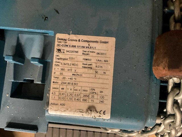 Demag kettingtakel (3x) - afbeelding 3 van  9