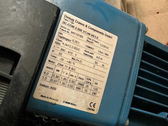 Demag kettingtakel (3x) - afbeelding 7 van  9
