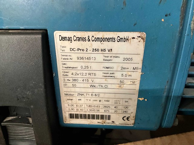 Demag kettingtakel (3x) - afbeelding 9 van  9