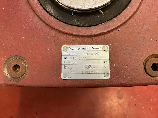 Demag reduktie af10l b14-0-20 i=22,8 - afbeelding 3 van  4