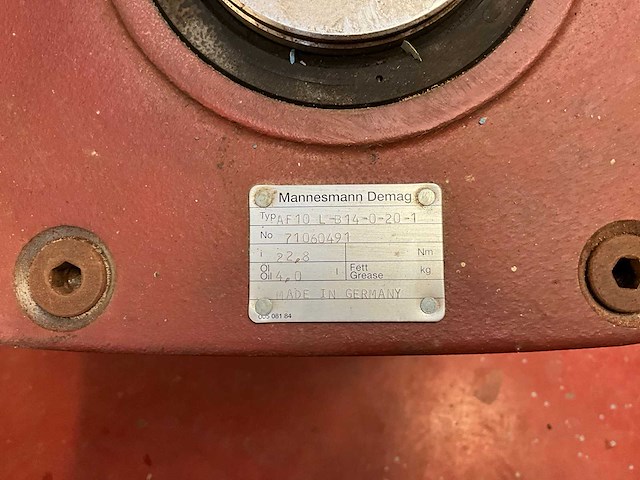 Demag reduktie af10l b14-0-20 i=22,8 - afbeelding 3 van  3