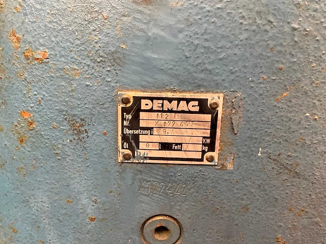 Demag reduktiehuis leeg 112d met flens - zonder paspennen 10 x 60 - afbeelding 4 van  4