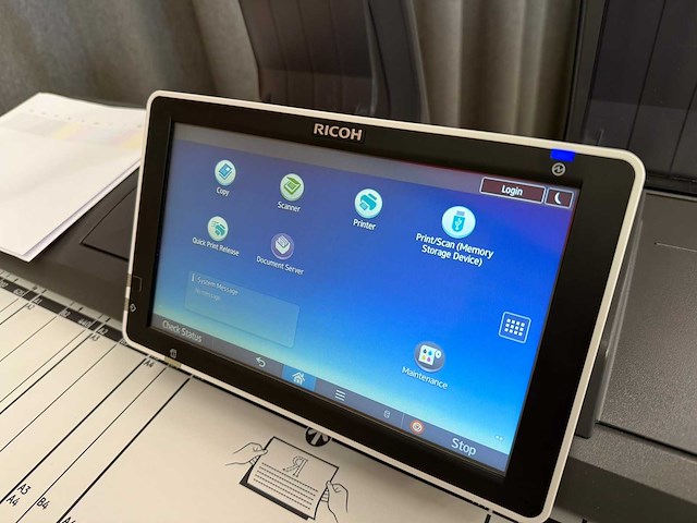 (demo machine) ricoh mp cw2201sp - multifunctionele full color plotter - afbeelding 14 van  15