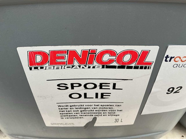 Denicol inhoud 30 liter motor spoelolie - afbeelding 2 van  2
