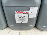 Denicol inhoud 30 liter sae 15w50 spoel oil + motor oil smeermiddel (2x)
