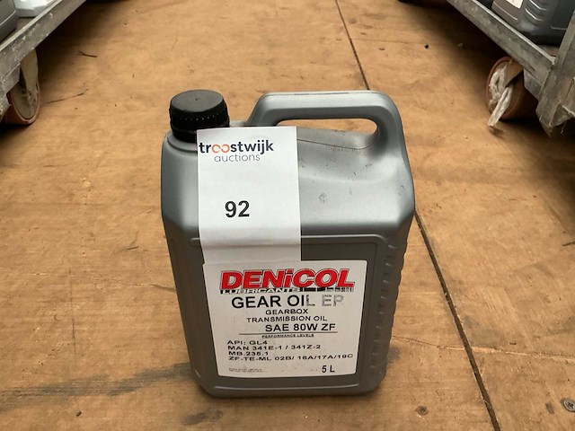 Denicol, inhoud 5 liter sae 80w zf transmissie olie - afbeelding 1 van  1