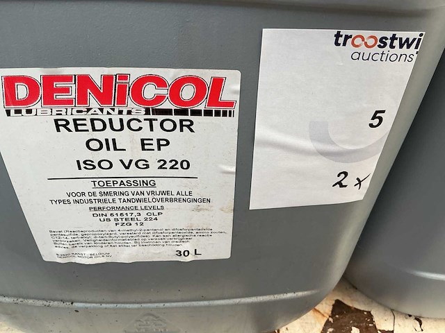 Denicol iso vg 100+220 reductor oil smeermiddel inhoud 30 liter (2x) - afbeelding 1 van  2