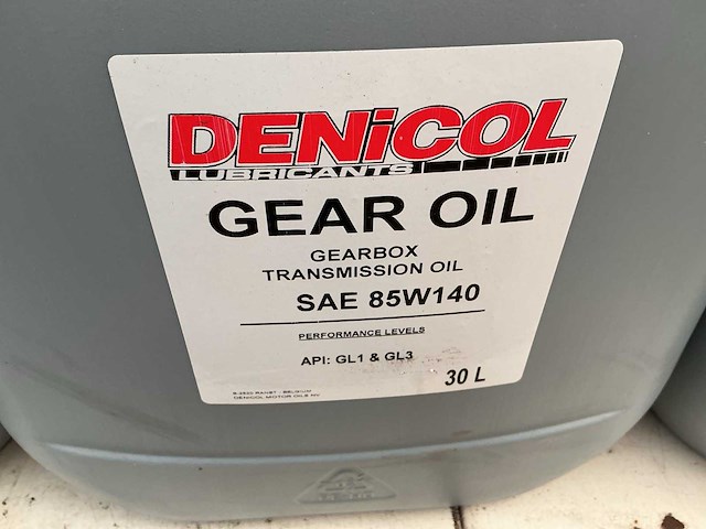 Denicol iso vg 100+sae 85w140 reductor oil + transmissie oil,smeermiddel inhoud 30 liter (2x) - afbeelding 2 van  2