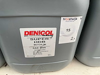 Denicol motor oil sae 10w+ solube oil exstra,smeermiddel inhoud 30 liter (2x)