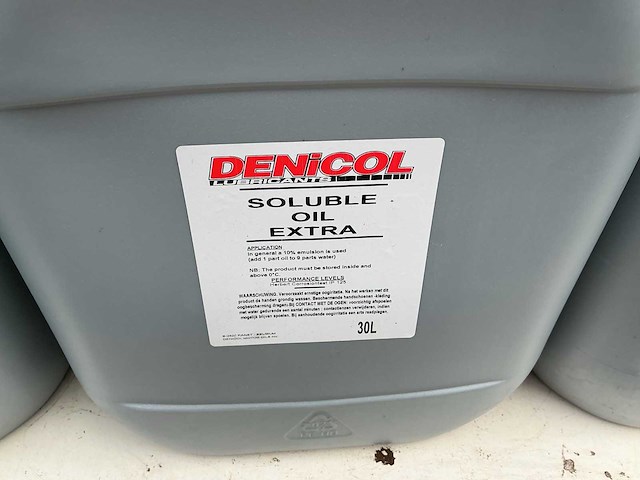 Denicol motor oil sae 10w+ solube oil exstra,smeermiddel inhoud 30 liter (2x) - afbeelding 2 van  2