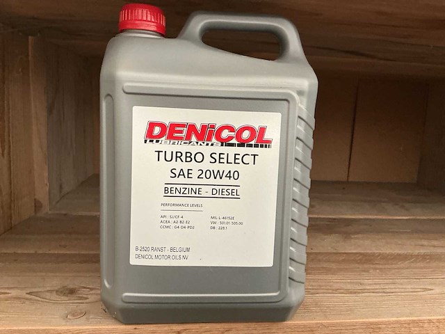 Denicol sae 20w40 motor olie inhoud 5 liter - afbeelding 1 van  1