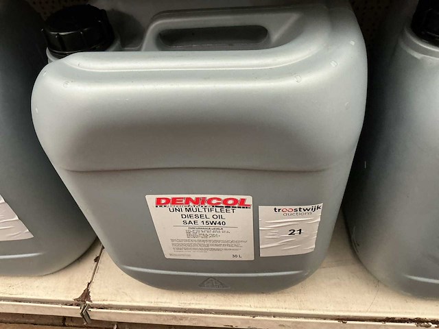 Denicol,diesel motorolie,sae 15w40,inhoud 30 liter - afbeelding 2 van  2