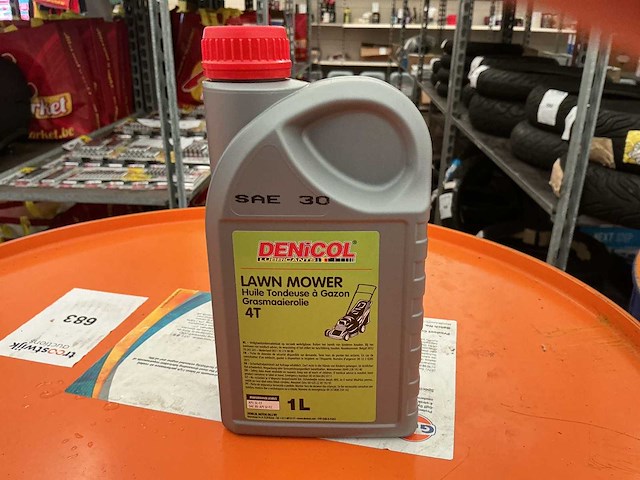 Denicol,inhoud 1 liter sae 30-api sf/cc 4 takt motorolie voor grasmaaiers - afbeelding 1 van  2