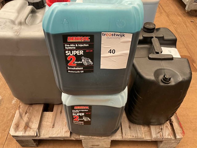 Denicol,inhoud 10 liter 2 takt mix motorolie (2x) - afbeelding 1 van  2