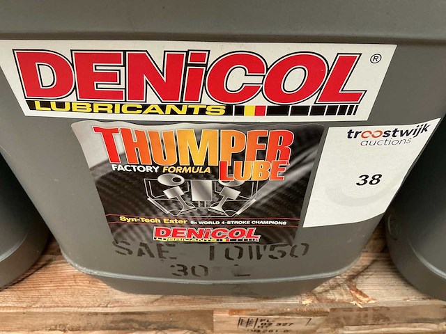 Denicol,inhoud 30 liter sae 10w50 synthetische 4 takt motorolie - afbeelding 2 van  2