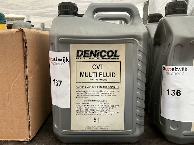 Denicol,inhoud 5 liter full synthetische transmissie olie (2x) - afbeelding 1 van  1