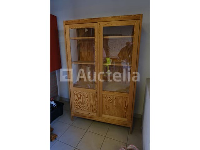Dennenhouten vitrinekast - afbeelding 3 van  5