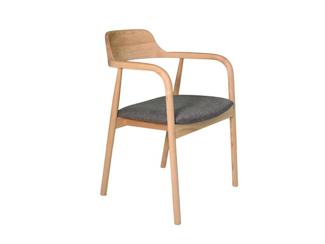 Dennis grey armstoel - afbeelding 1 van  5