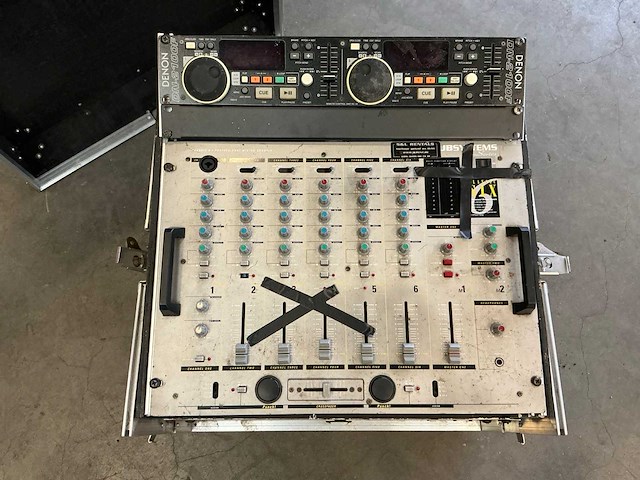 Denon dn-2100f mengpaneel + jb systems classic 6 + flightcase - afbeelding 5 van  11