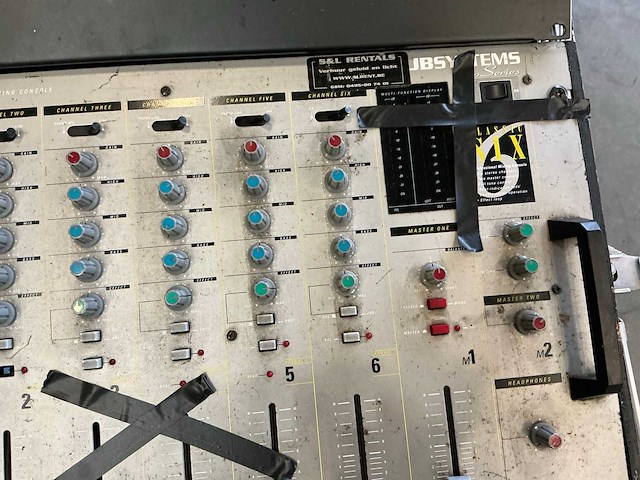 Denon dn-2100f mengpaneel + jb systems classic 6 + flightcase - afbeelding 10 van  11