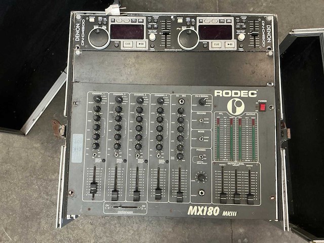Denon dn-d4500 + rodec mx180 mk3 + flightcase - afbeelding 4 van  10