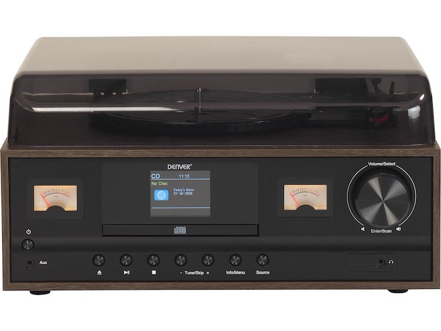 Denver mrd-52 darkwood, dab+ radio en cd speler - donker hout - afbeelding 4 van  7