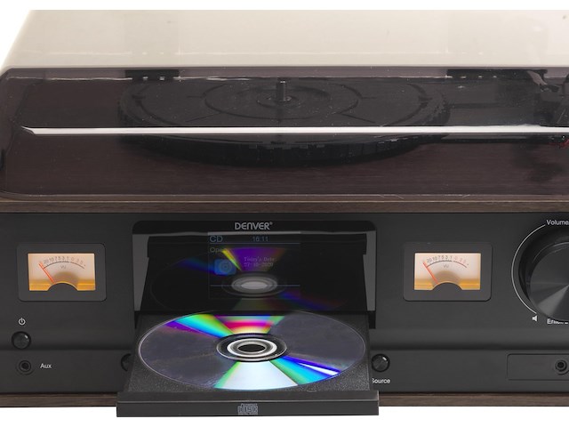 Denver mrd-52 darkwood, dab+ radio en cd speler - donker hout - afbeelding 6 van  7