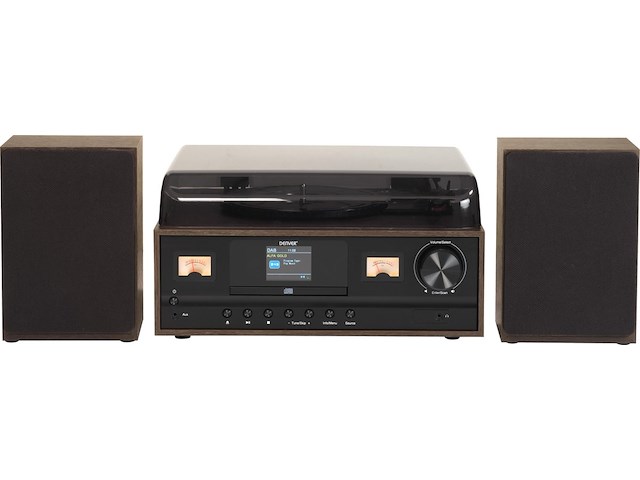 Denver mrd-52 darkwood, dab+ radio en cd speler - donker hout - afbeelding 7 van  7