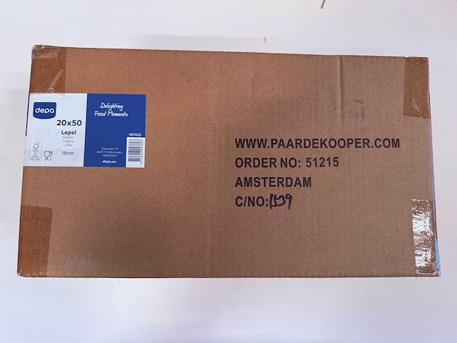 Depa - lepel papier 18 cm - bestek (58000x) - afbeelding 4 van  5