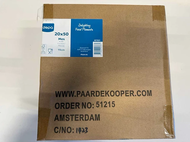 Depa - mes papier 19 cm - bestek (59000x) - afbeelding 5 van  6