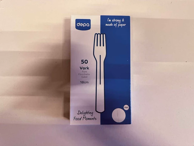 Depa - vork papier 18 cm - bestek (40000x) - afbeelding 2 van  6