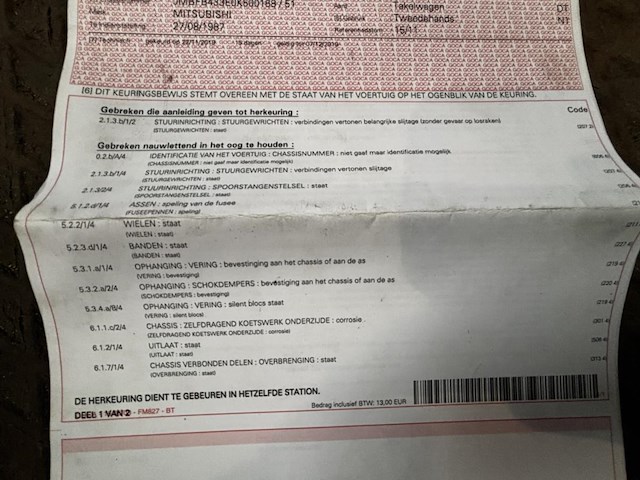 Depannagewagen misubishi,1987 - afbeelding 6 van  17