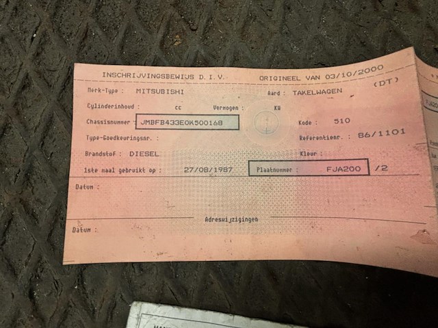 Depannagewagen misubishi,1987 - afbeelding 7 van  17