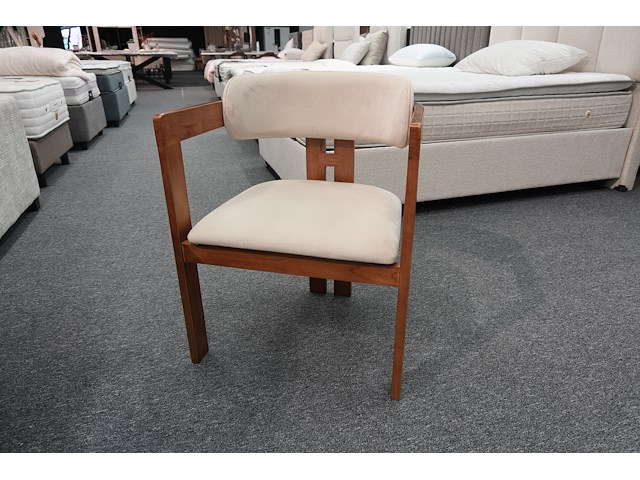 Design armstoel cognac pu-leder – set van 4 - afbeelding 7 van  9