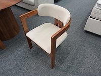 Design armstoel cognac pu-leder – set van 8 - afbeelding 5 van  9